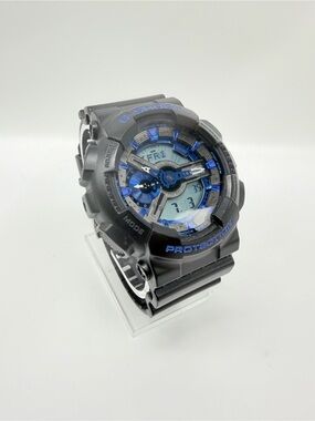 Casio G-Shock GA-110CB-1A Black Blue Ana-Digi Watch 5146 200M Working